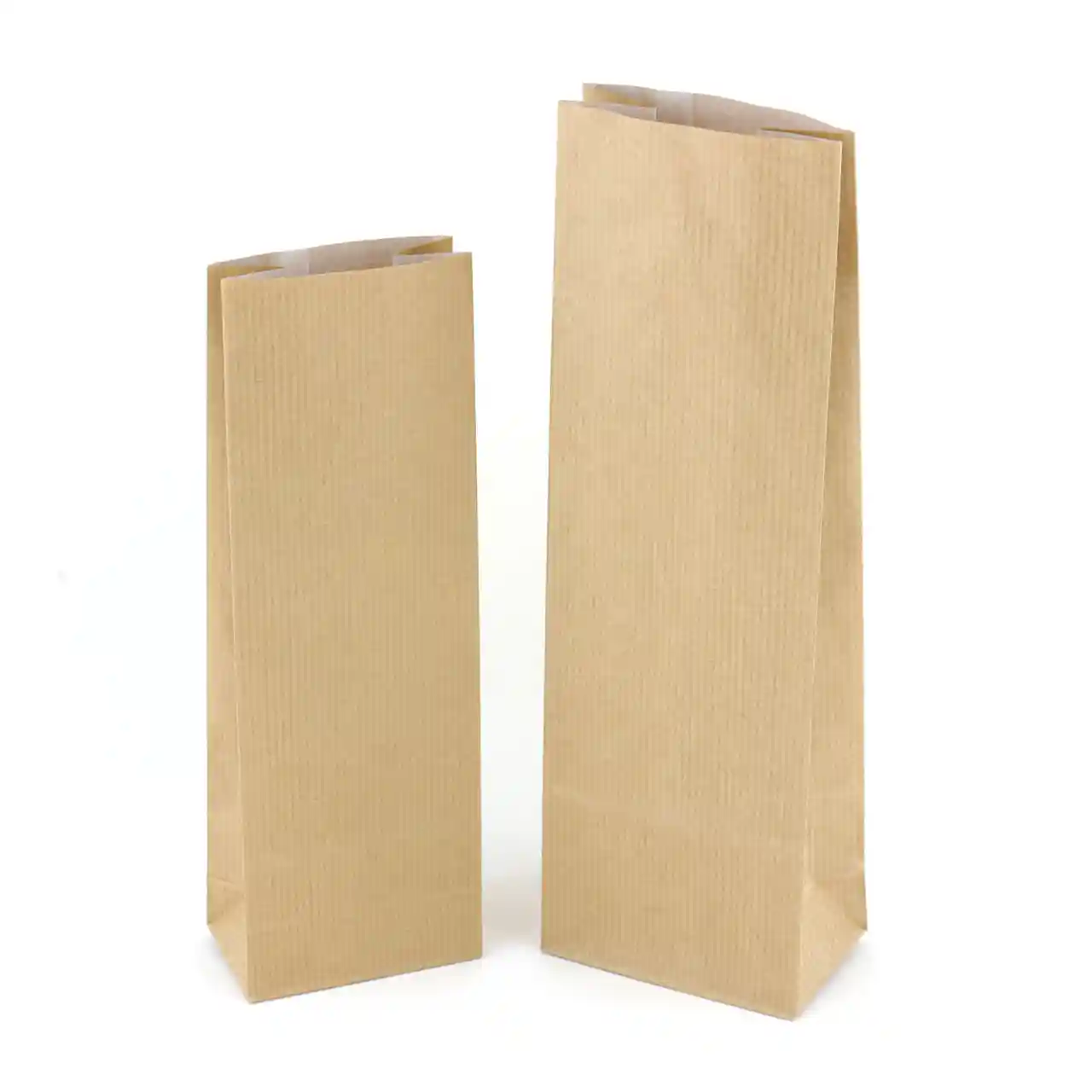 Kraft blokbodemzakjes - 100% papier