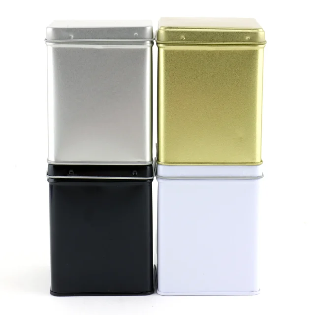 Theeblikje - Vierkant - 500 ml - 12 stuks