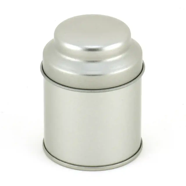 Theeblikje Globe - Zilver - 24 stuks