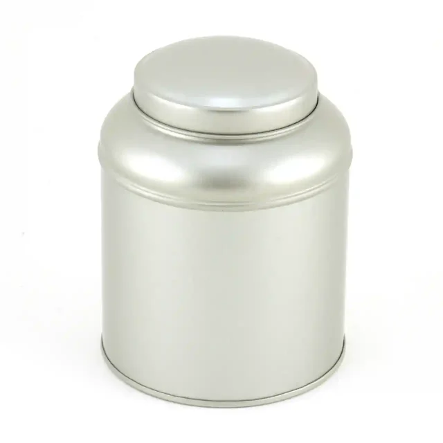 Theeblikje Globe - Zilver - 12 stuks