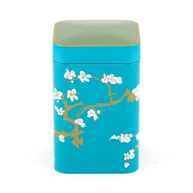 Theeblikje - Japan - Turquoise - 8 stuks
