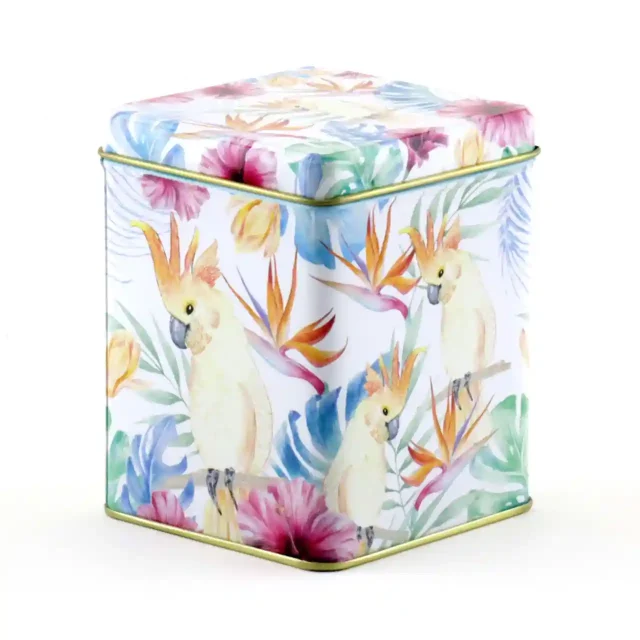 Theeblikje - Parrot - 12 stuks